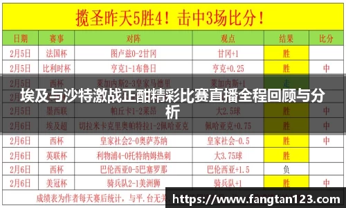 埃及与沙特激战正酣精彩比赛直播全程回顾与分析