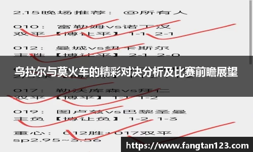 乌拉尔与莫火车的精彩对决分析及比赛前瞻展望