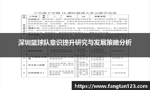 深圳篮球队意识提升研究与发展策略分析